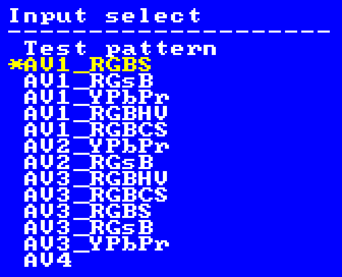 OSSC Pro Input select(Fw.0.69)